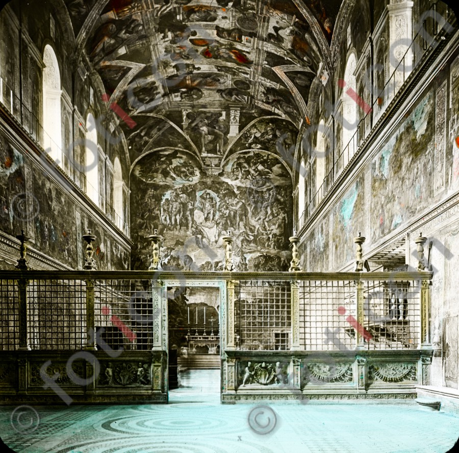 Sixtinische Kapelle | Sistine Chapel - Foto foticon-simon-037-014.jpg | foticon.de - Bilddatenbank für Motive aus Geschichte und Kultur